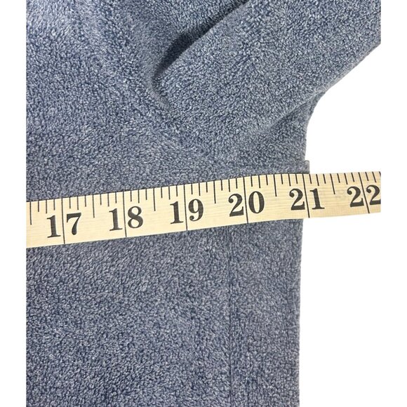 Nike Women's S Dri-Fit Pullover Sweatshirt Blue Layering Ski Roll Sleeves & Neck - Picture 9 of 11